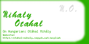 mihaly otahal business card